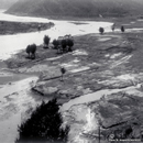 Farm 
fields inundated by a tsunami and land subsidence after the 1960 Chilean
 earthquake 